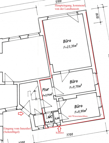 Helle Bürofläche in Strausberger Vorstadt zu vermieten Bild 1